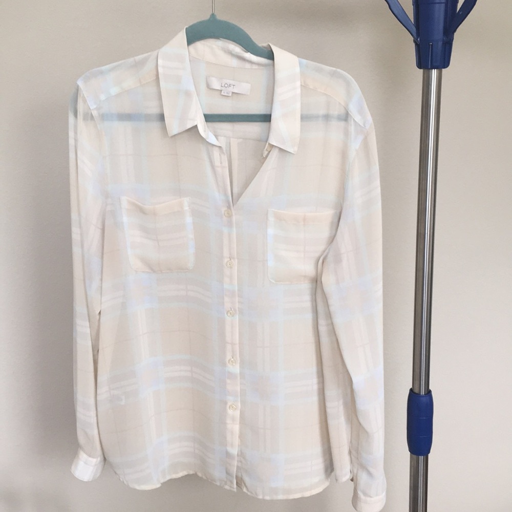 Loft button up blouse